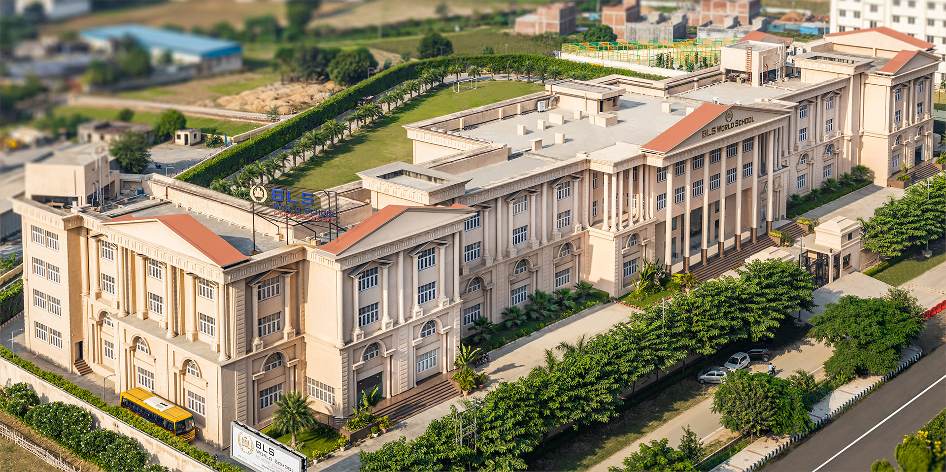 BLS World School Campus Exterior